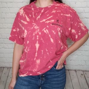 Browning bleach tie dyed t-shirt